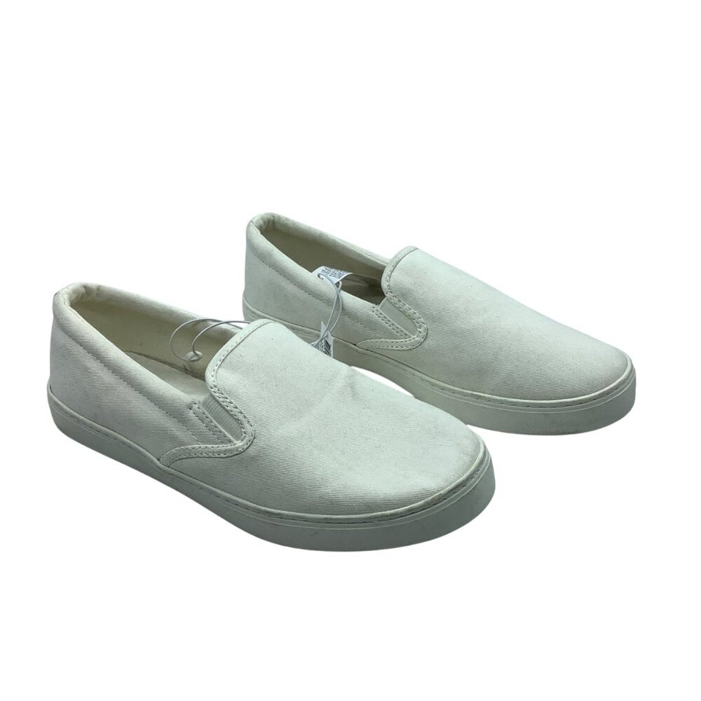 Old Navy Womens Slip-On Sneaker Off White‎ Canvas & Rubber Size 7.5 NWT